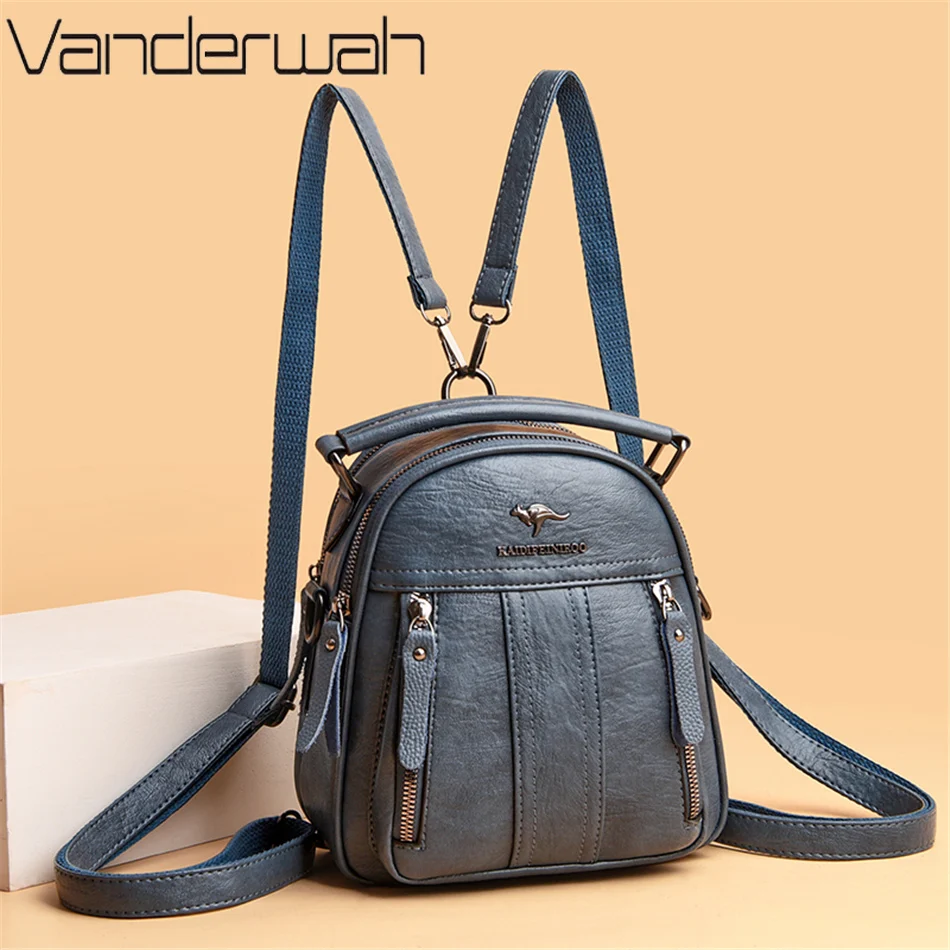 Leather Work Backpack - Skórzane plecaki 4 w 1. Wielofunkcyjna