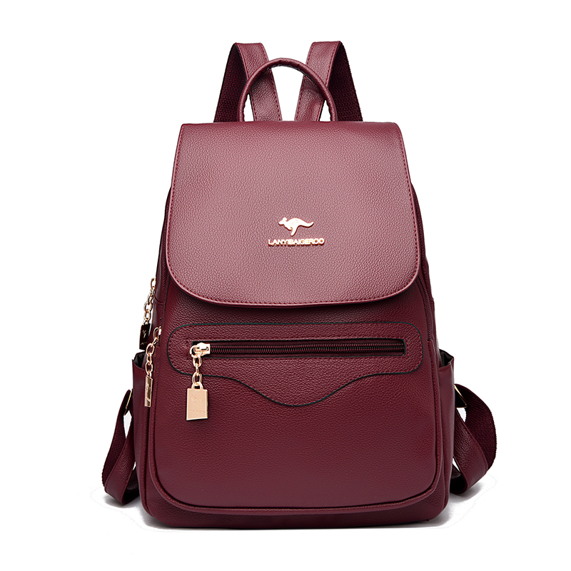 Leather Work Backpack - Nowy plecak damski 2026, wysokiej jakości