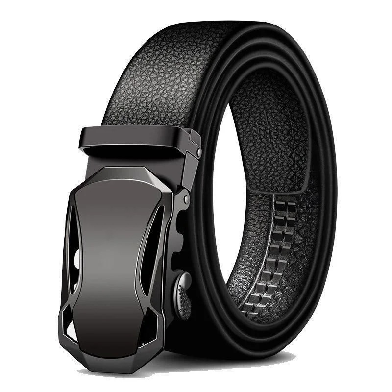 Leather Works Belt - Pasek męski z automatyczną klamrą, pasek