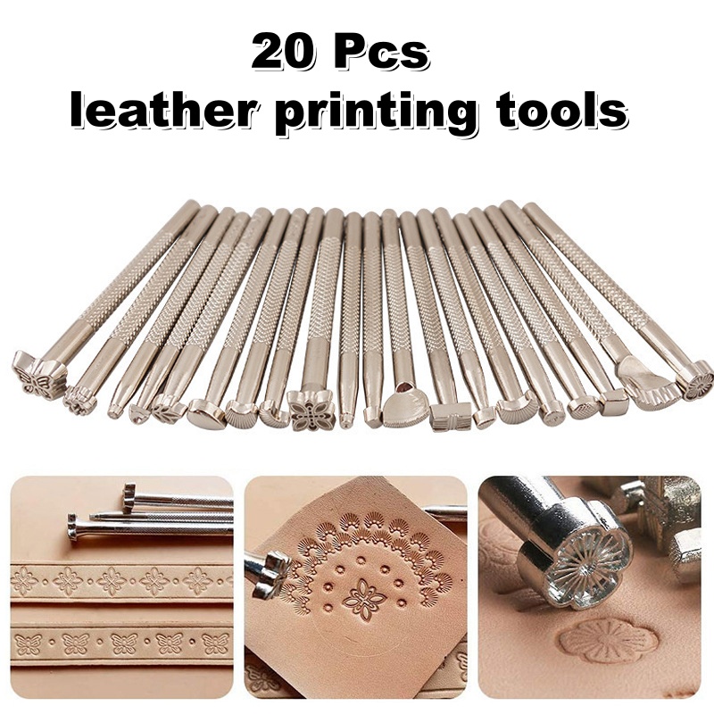 20 szt. Narzędzi do tłoczenia  – Leather Stamp Set recenzja i cena