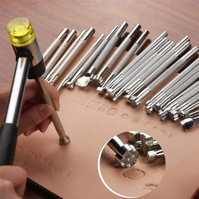 20 szt. Narzędzi do tłoczenia  – Leather Stamp Set recenzja i cena