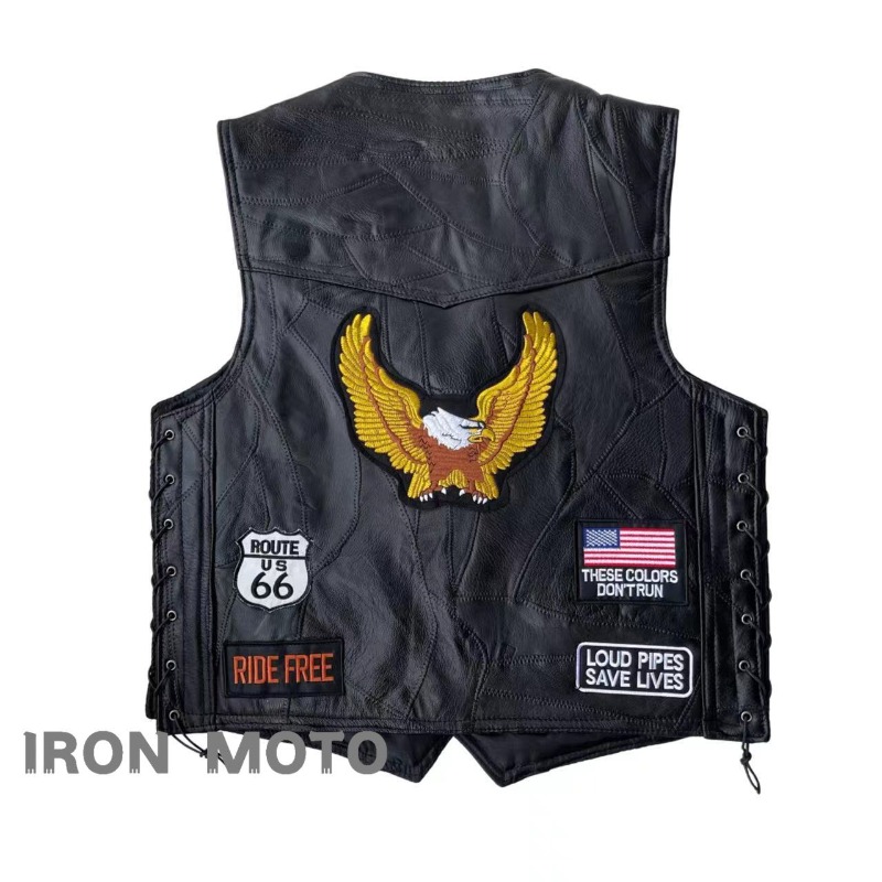 Nowe Kamizelki Motocyklowe Męs – Leather Work Vest recenzja i cena