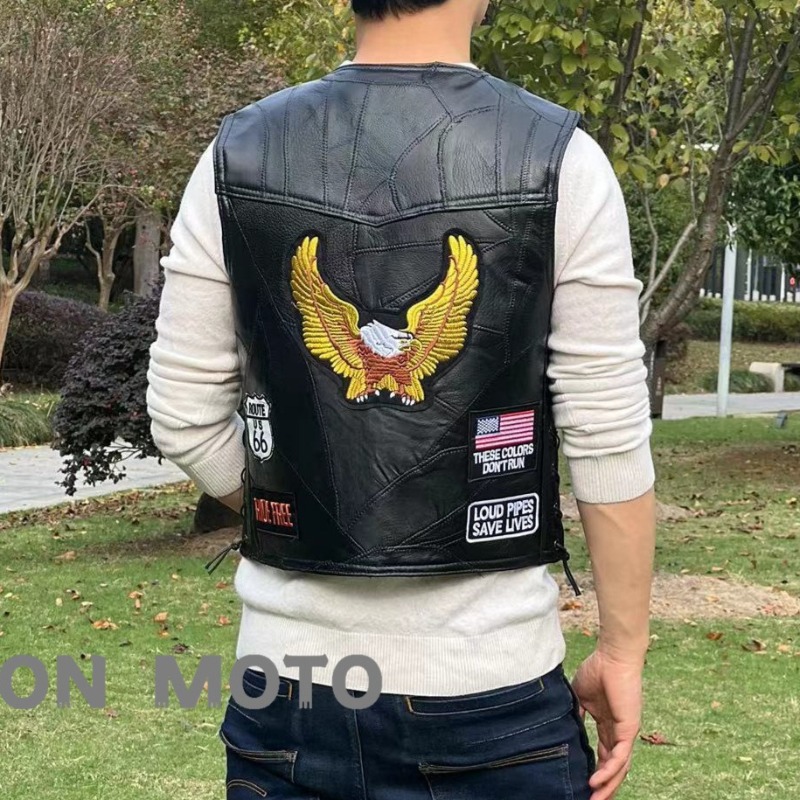 Nowe Kamizelki Motocyklowe Męs – Leather Work Vest recenzja i cena