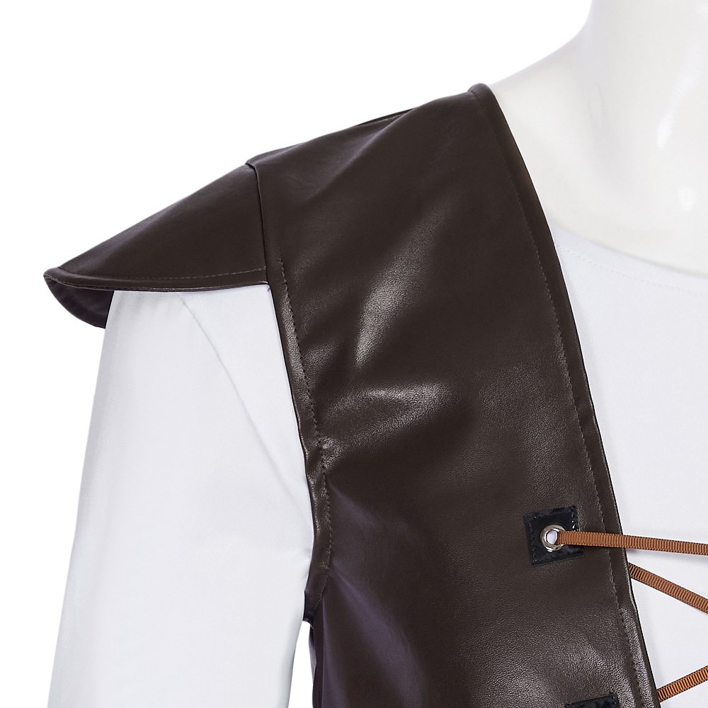 Shrek Cosplay kostiumy zielony – Leather Work Vest recenzja i cena