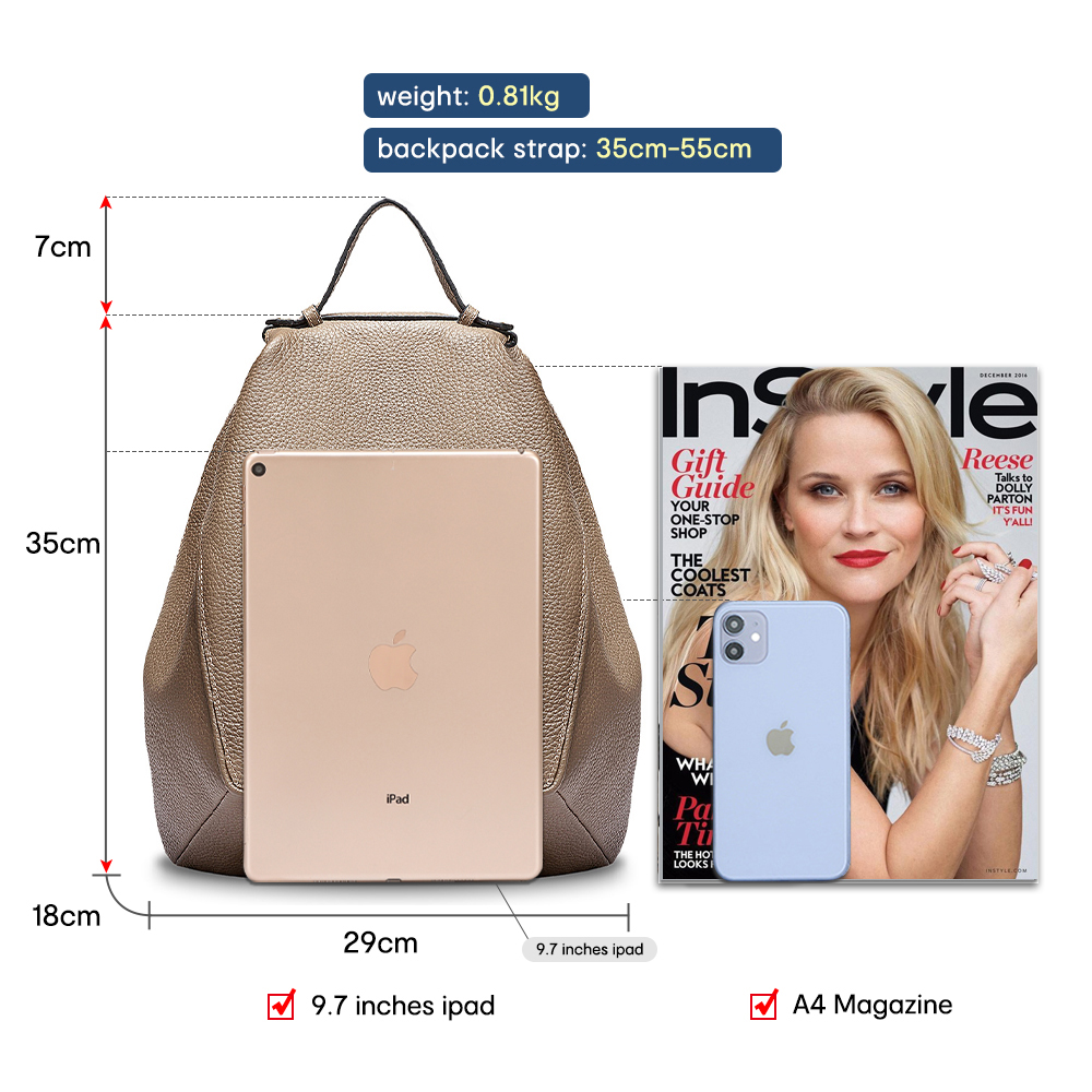 Zency Damski Plecak Antykradzi – Leather Work Backpack recenzja i cena