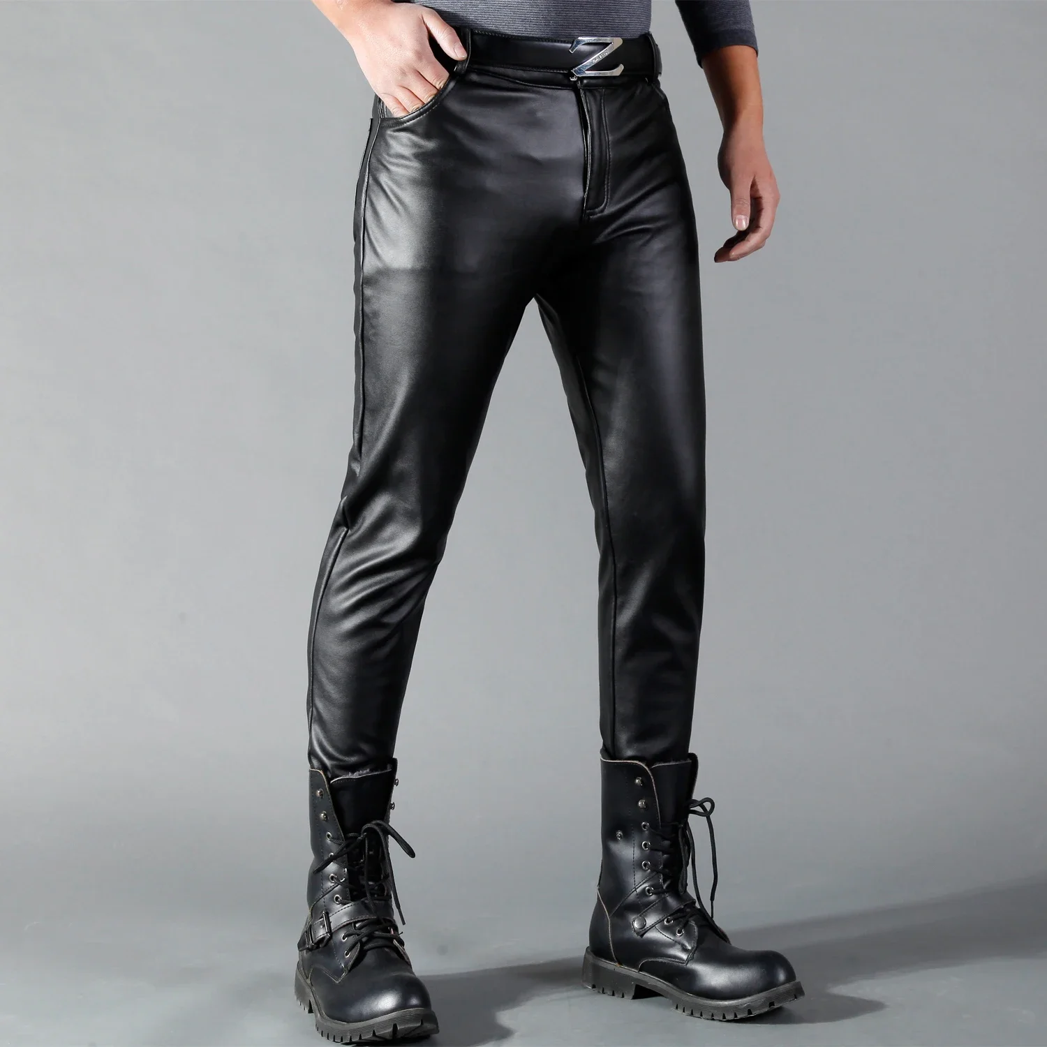 Męskie spodnie skórzane Skinny – Leather Work Pants recenzja i cena