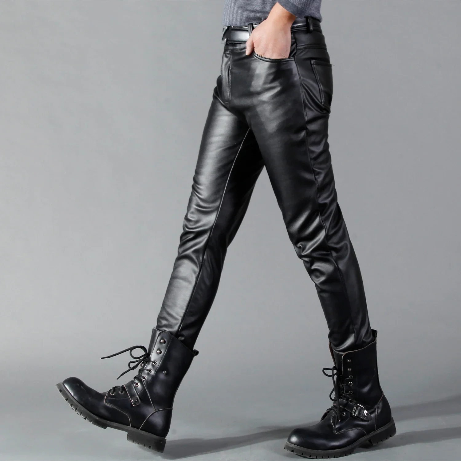 Męskie spodnie skórzane Skinny – Leather Work Pants recenzja i cena