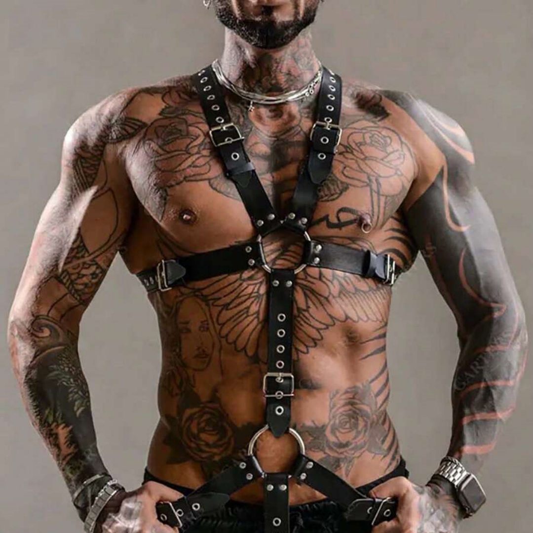 Męska seksowna skórzana kamize – Leather Work Vest recenzja i cena