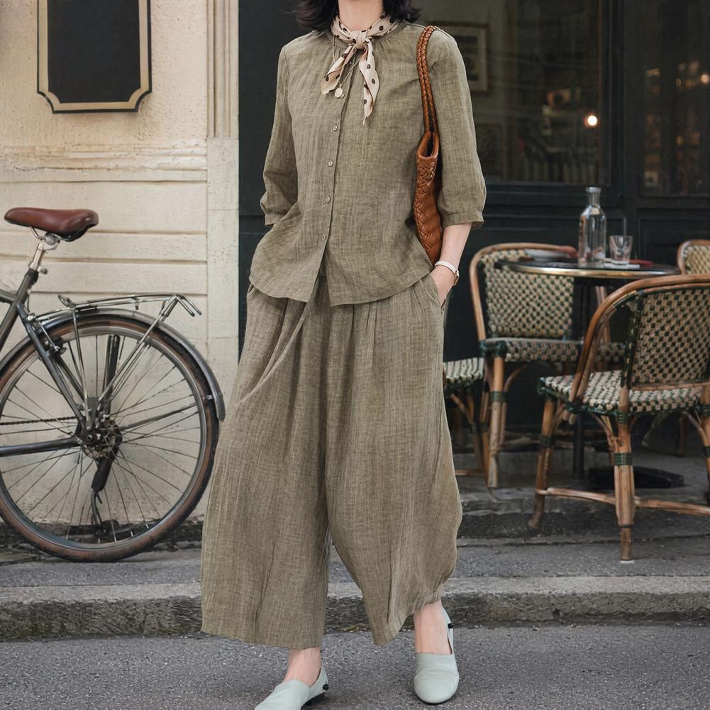 Damski komplet casualowy plus  – Leather Work Pants recenzja i cena