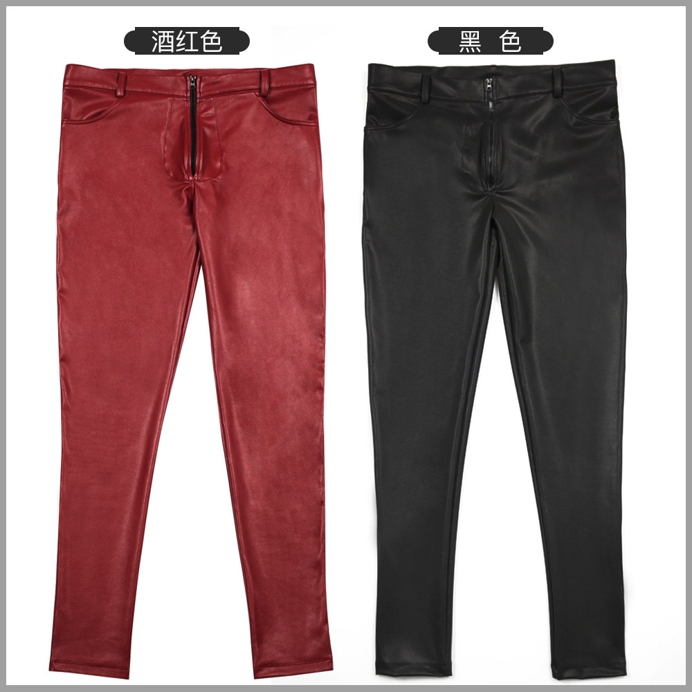 Męskie dżinsy skinny ze skóry  – Leather Work Pants recenzja i cena