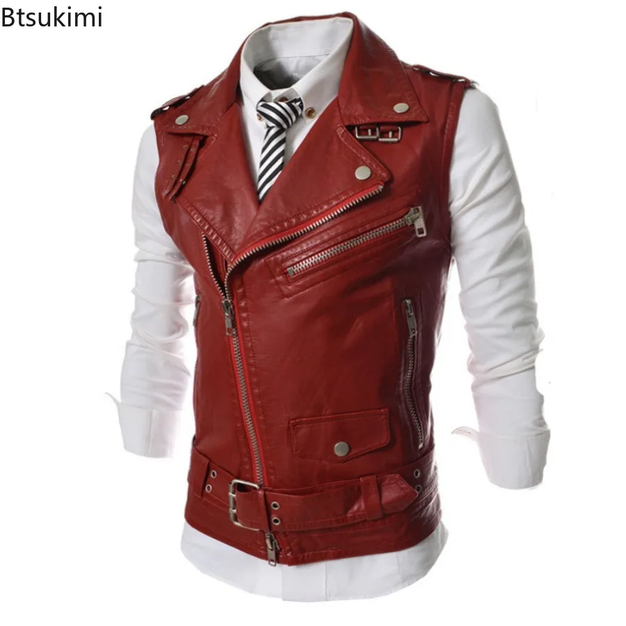 Męska kamizelka z ekoskóry na  – Leather Work Vest recenzja i cena