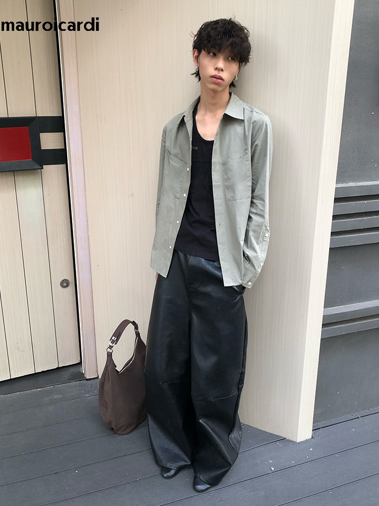 Spodnie męskie Mauroicardi, wi – Leather Work Pants recenzja i cena