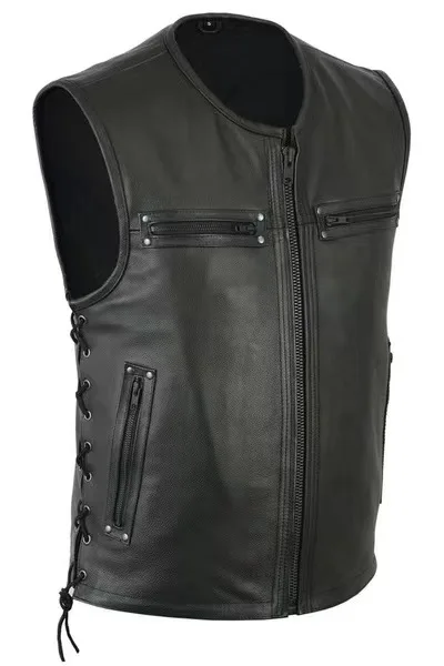 Nowa skórzana kamizelka z wyso – Leather Work Vest recenzja i cena