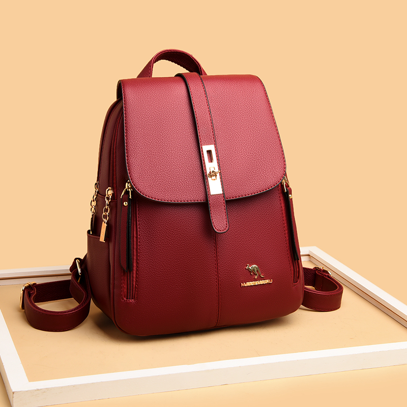 Luksusowe damskie skórzane ple – Leather Work Backpack recenzja i cena