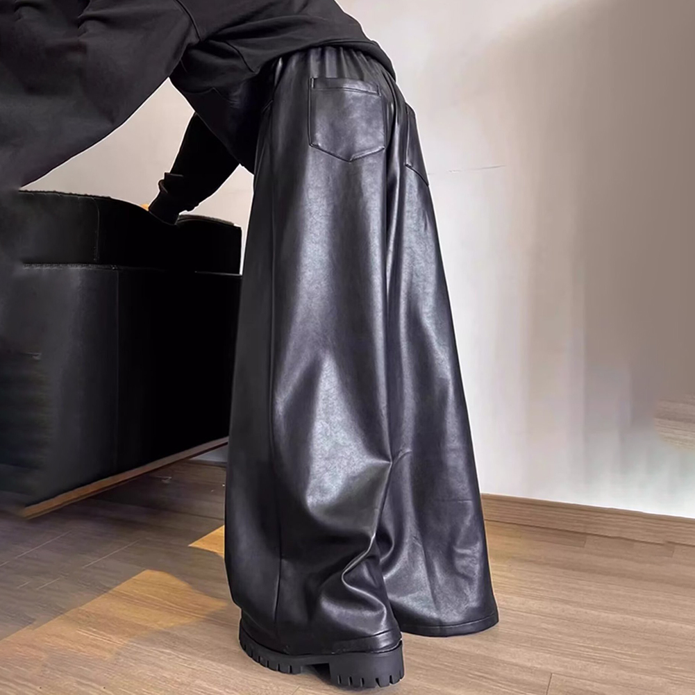 Męskie spodnie retro z imitacj – Leather Work Pants recenzja i cena