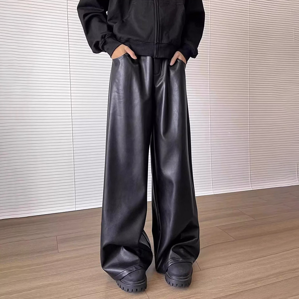 Męskie spodnie retro z imitacj – Leather Work Pants recenzja i cena