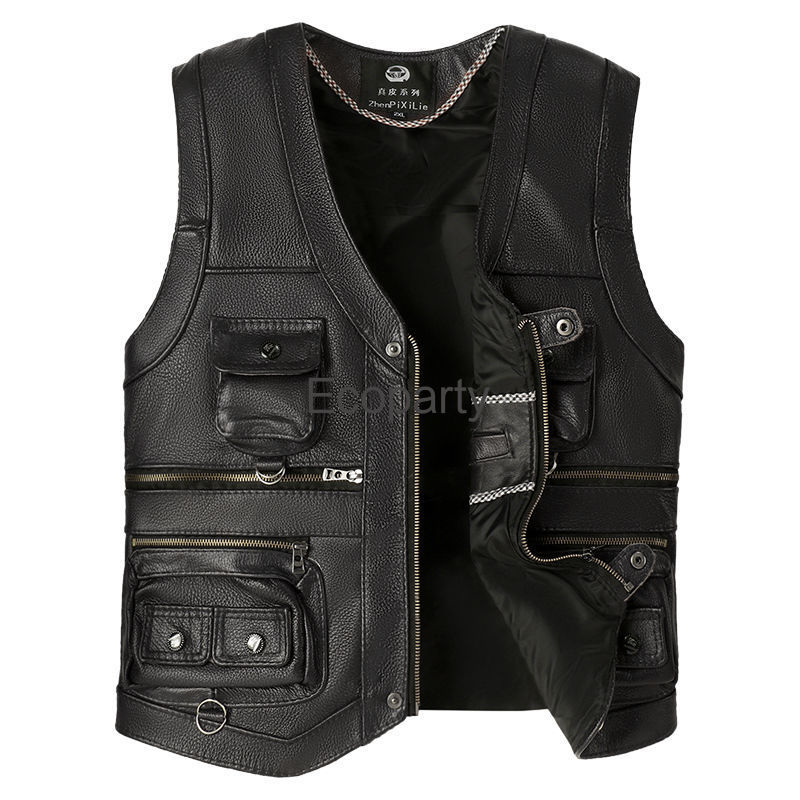 2024 jesienno-zimowa skórzana  – Leather Work Vest recenzja i cena