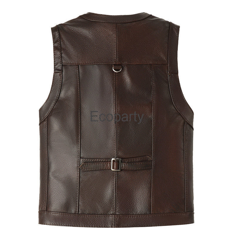 2024 jesienno-zimowa skórzana  – Leather Work Vest recenzja i cena