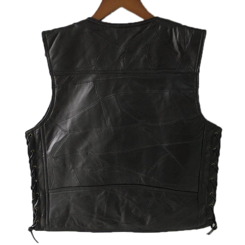 2020 czarna skórzana kamizelka – Leather Work Vest recenzja i cena